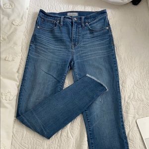 Madewell Size 28 Raw Edge Skinny Jeans High Rise